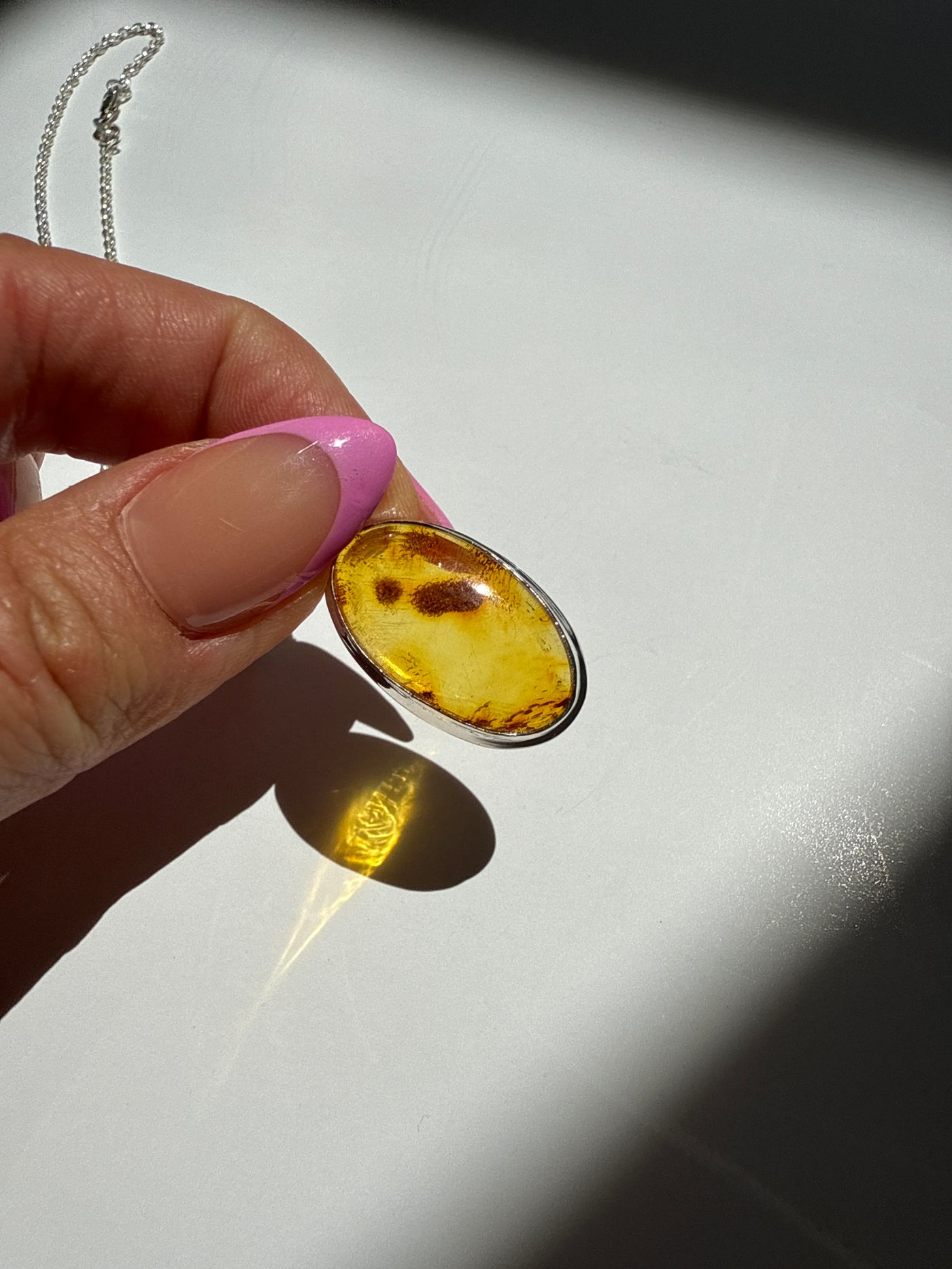 Oval Amber Necklace 2