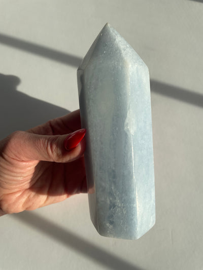 Blue Calcite Obelisk 2