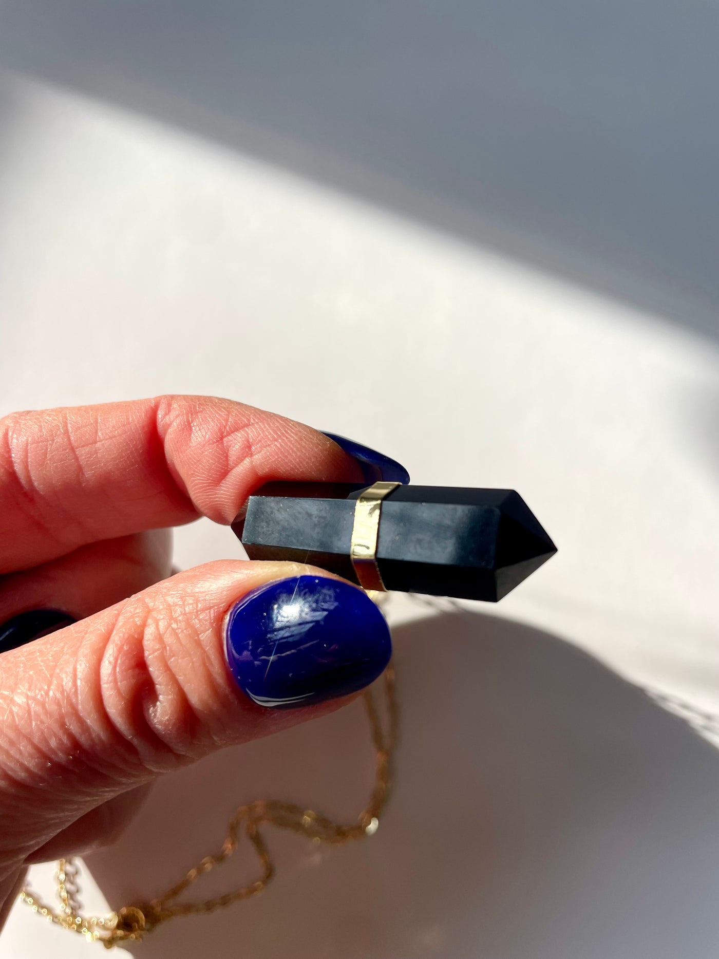 Obsidian Double Terminated Necklace