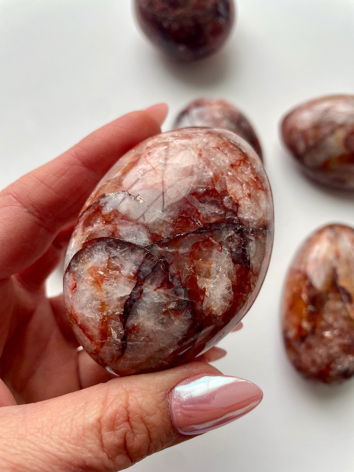 Large Red Healer Quartz Palmstone