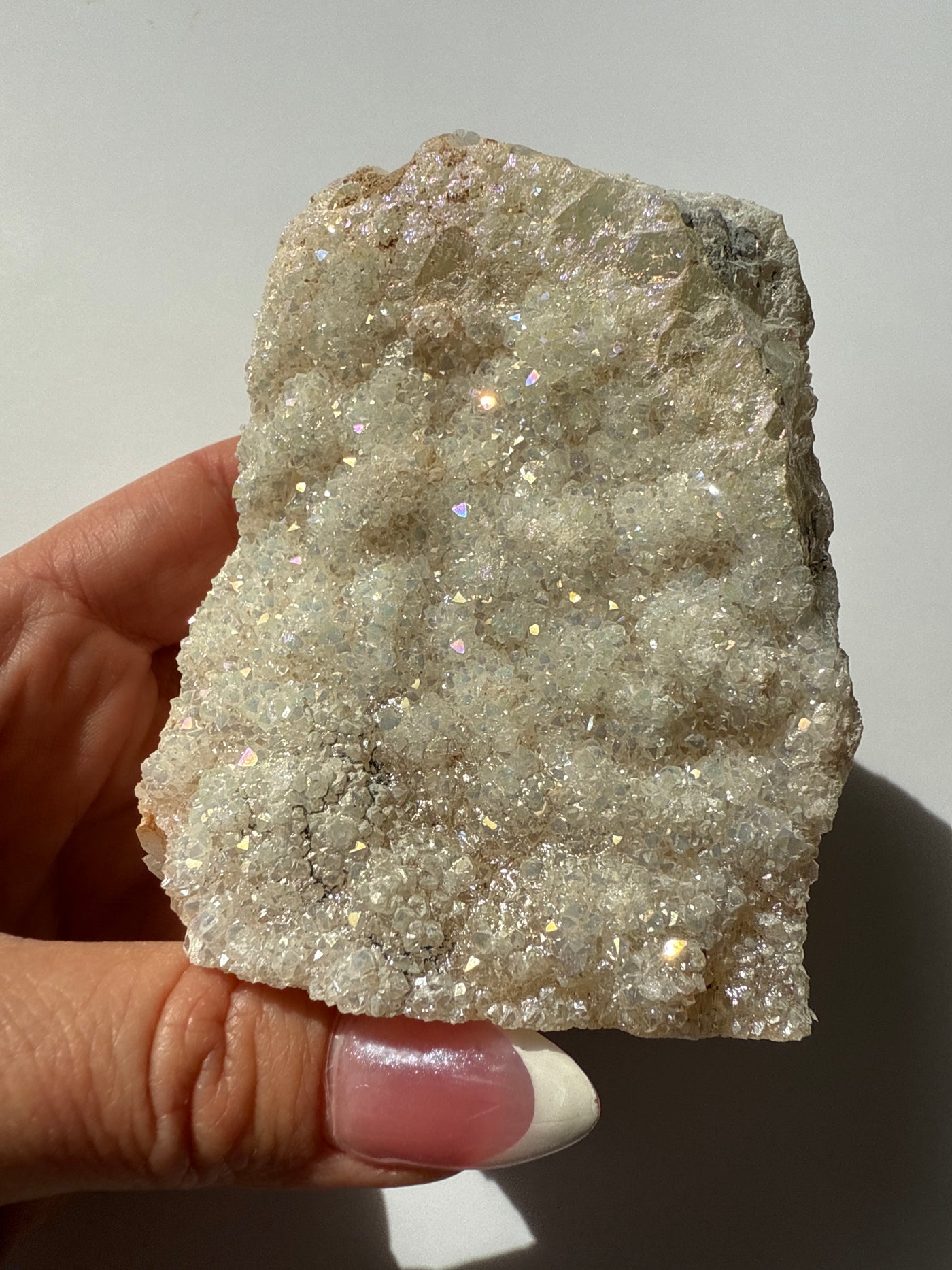 Golden Aura Quartz Cluster 8