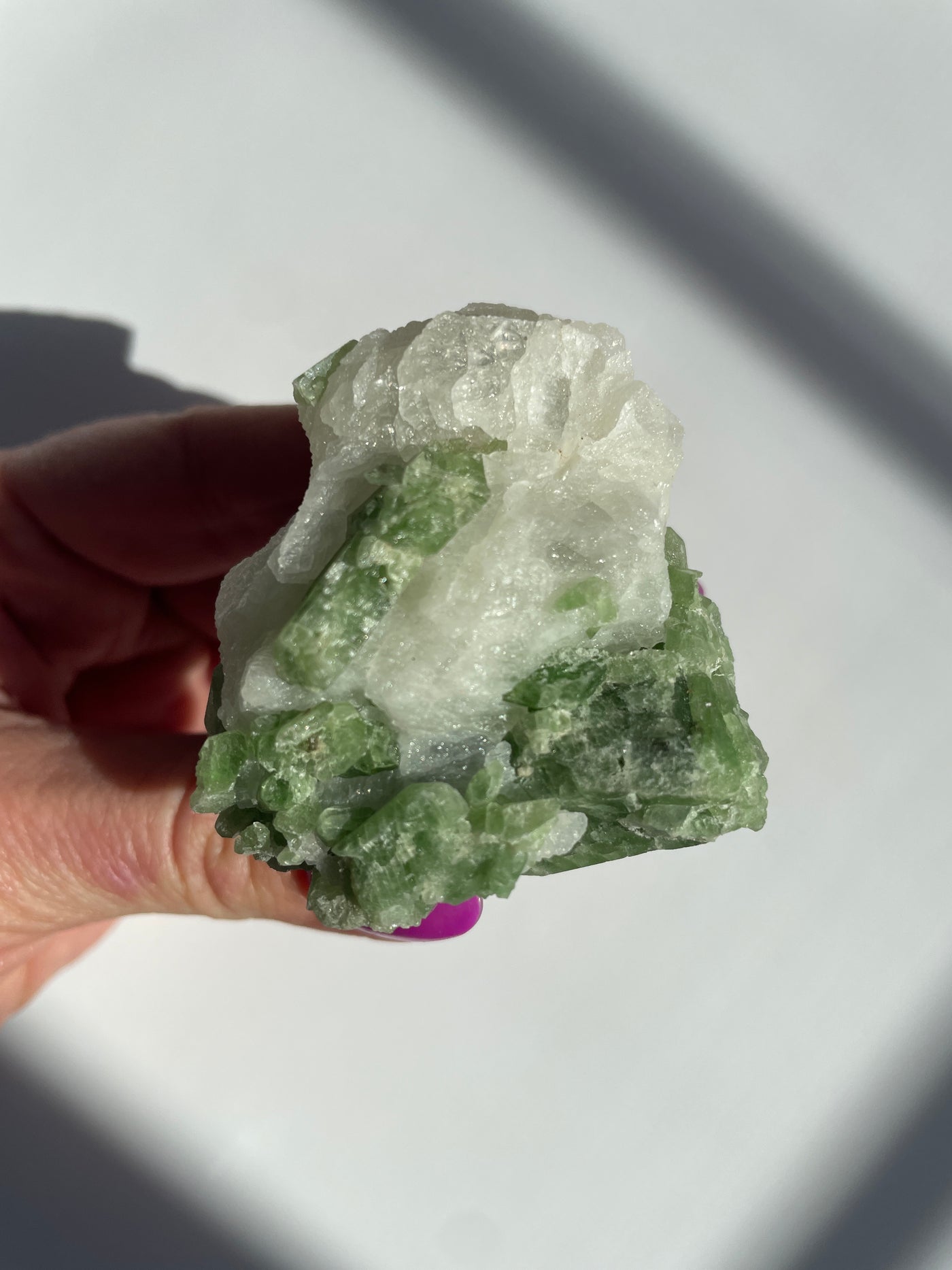 Chromium Diopside in Quartz Matrix 37