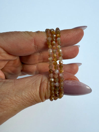 Faceted Golden Sunstone Bracelet