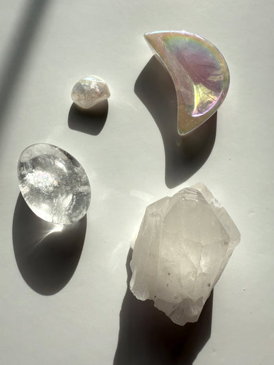 Aura Rose Quartz Moon Bowl Bundle