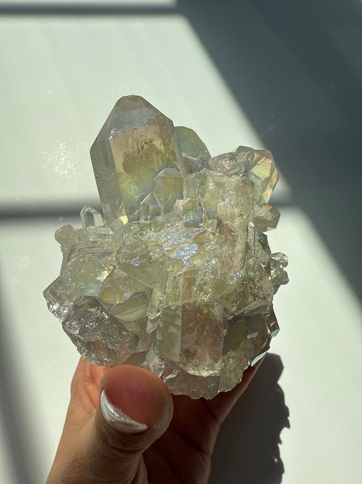 Harmonizing Angel Aura Quartz Cluster 1