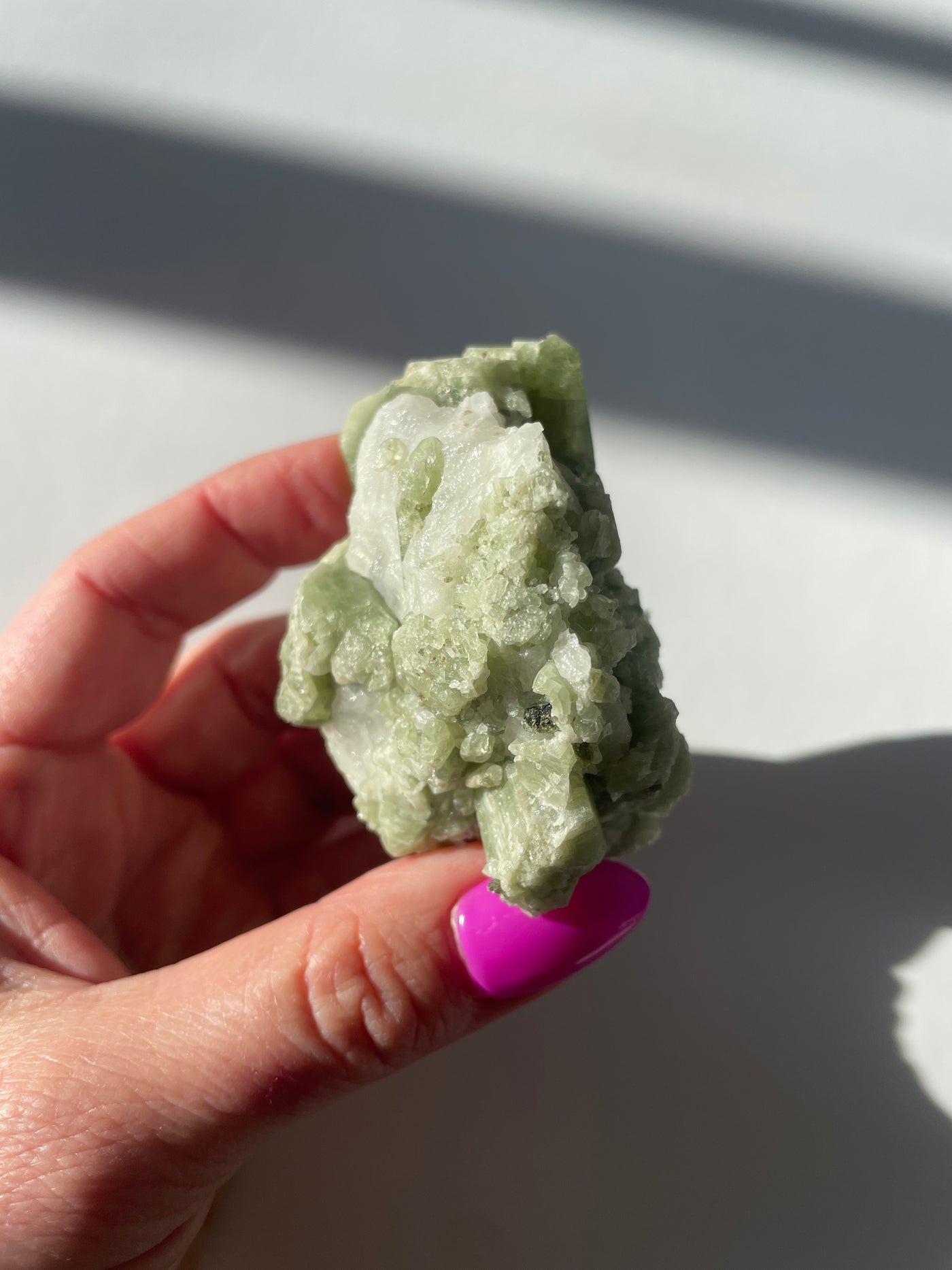 Chromium Diopside in Quartz Matrix 60