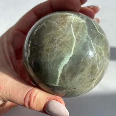 Green Moonstone Garnierite Sphere 12