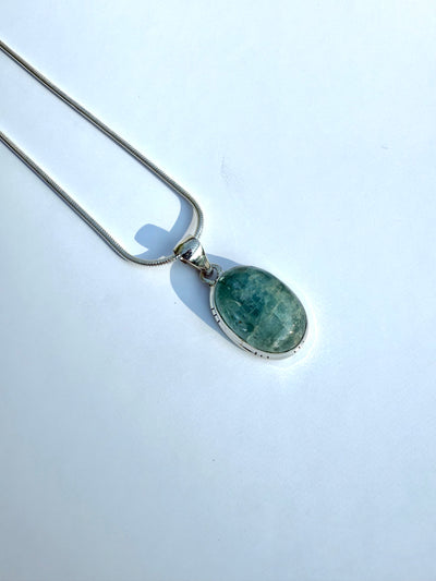 Genuine High Resonance Aquamarine Statement Necklace