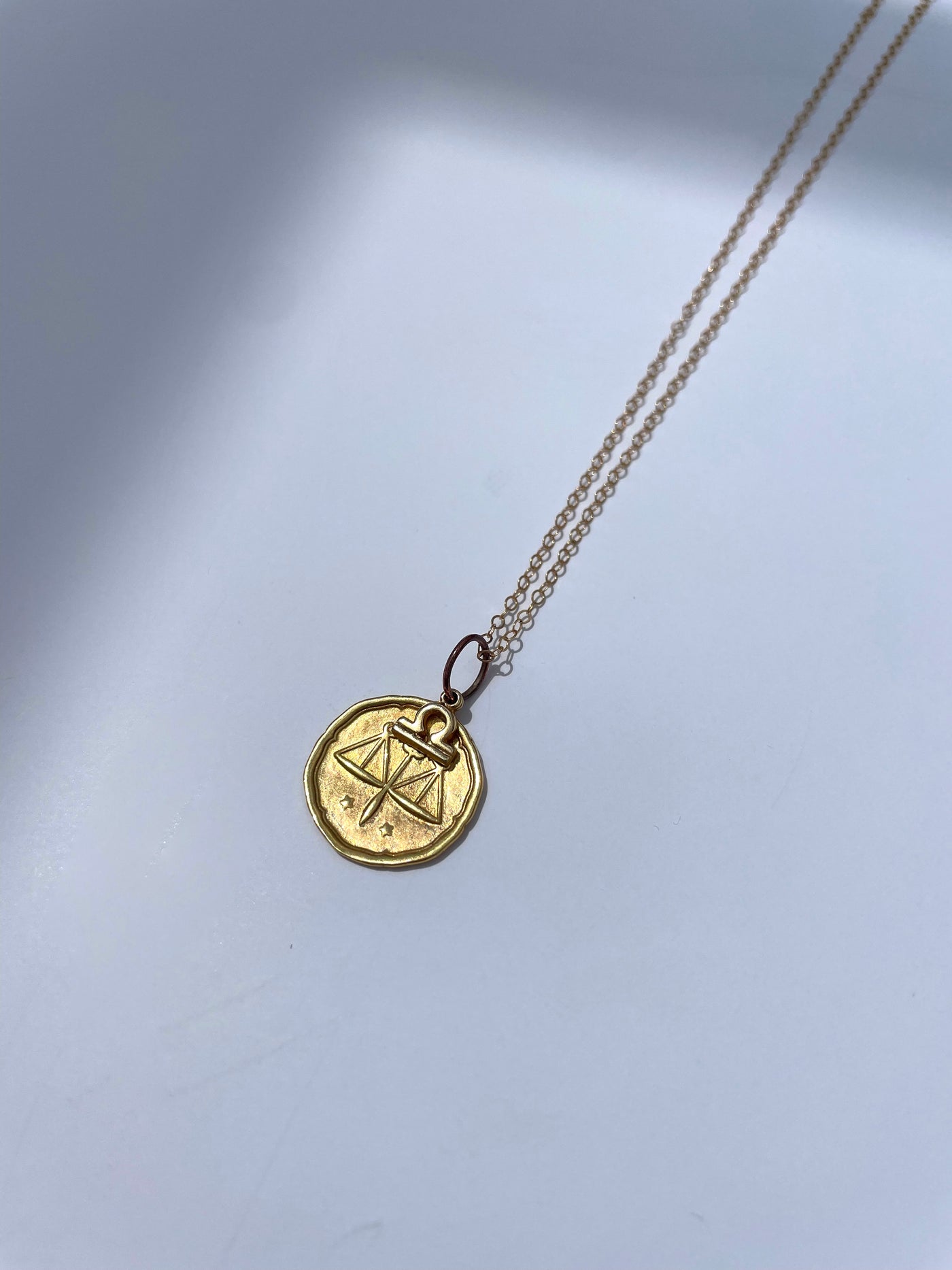 Zodiac Medallion with Mini Charm Necklace