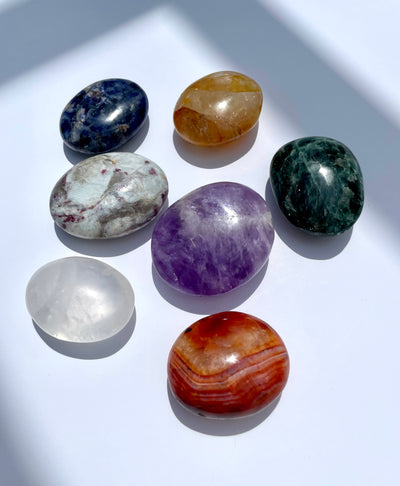 Palm Stone Chakra Set