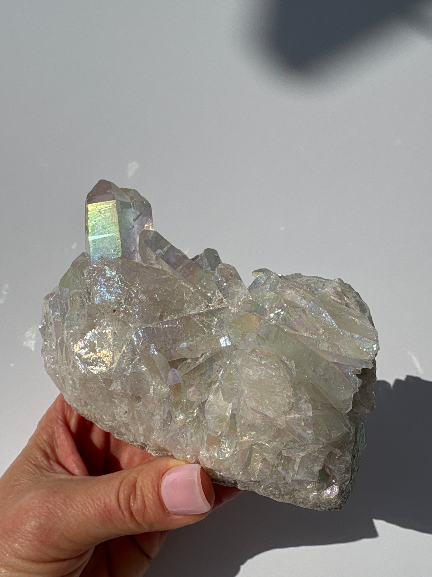 Harmonizing Angel Aura Quartz Cluster 1