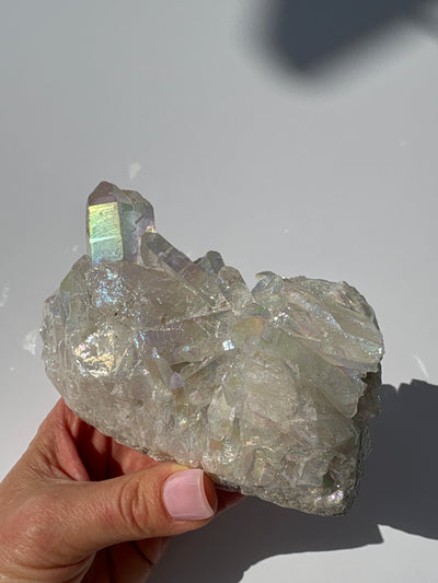 Harmonizing Angel Aura Quartz Cluster 1