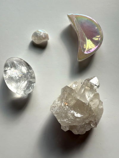 Aura Rose Quartz Moon Bowl Bundle