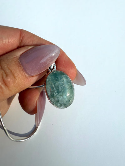 Genuine High Resonance Aquamarine Statement Necklace