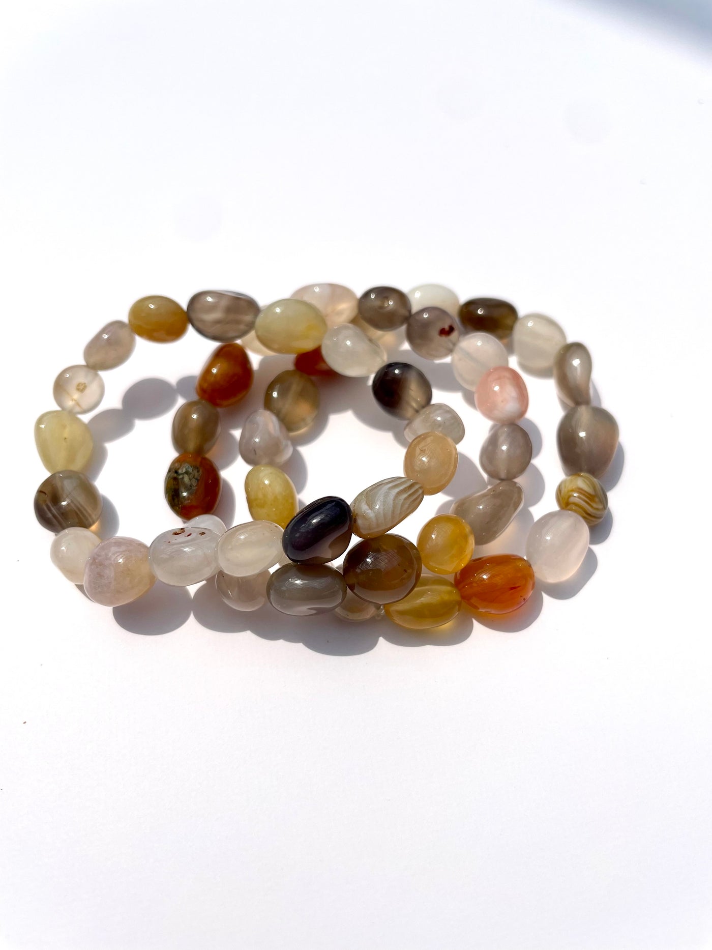 Botswana Agate Nugget Bracelet 6-7mm