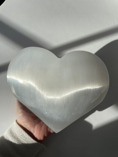 Extra Large Intuitively Picked Selenite Hearts