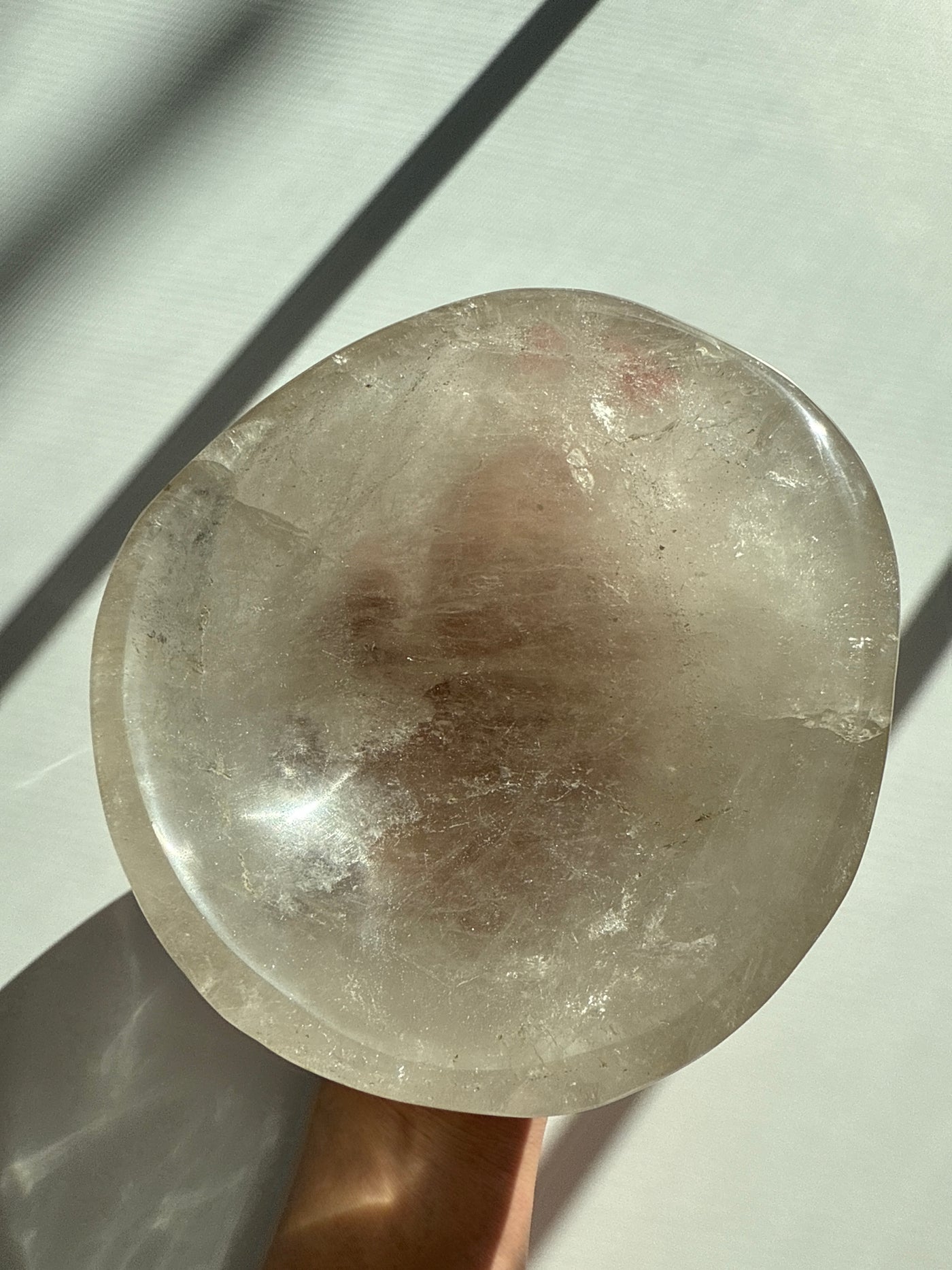 Master Healer Clear Quartz with Smoky Quartz Qualities Bowl  3