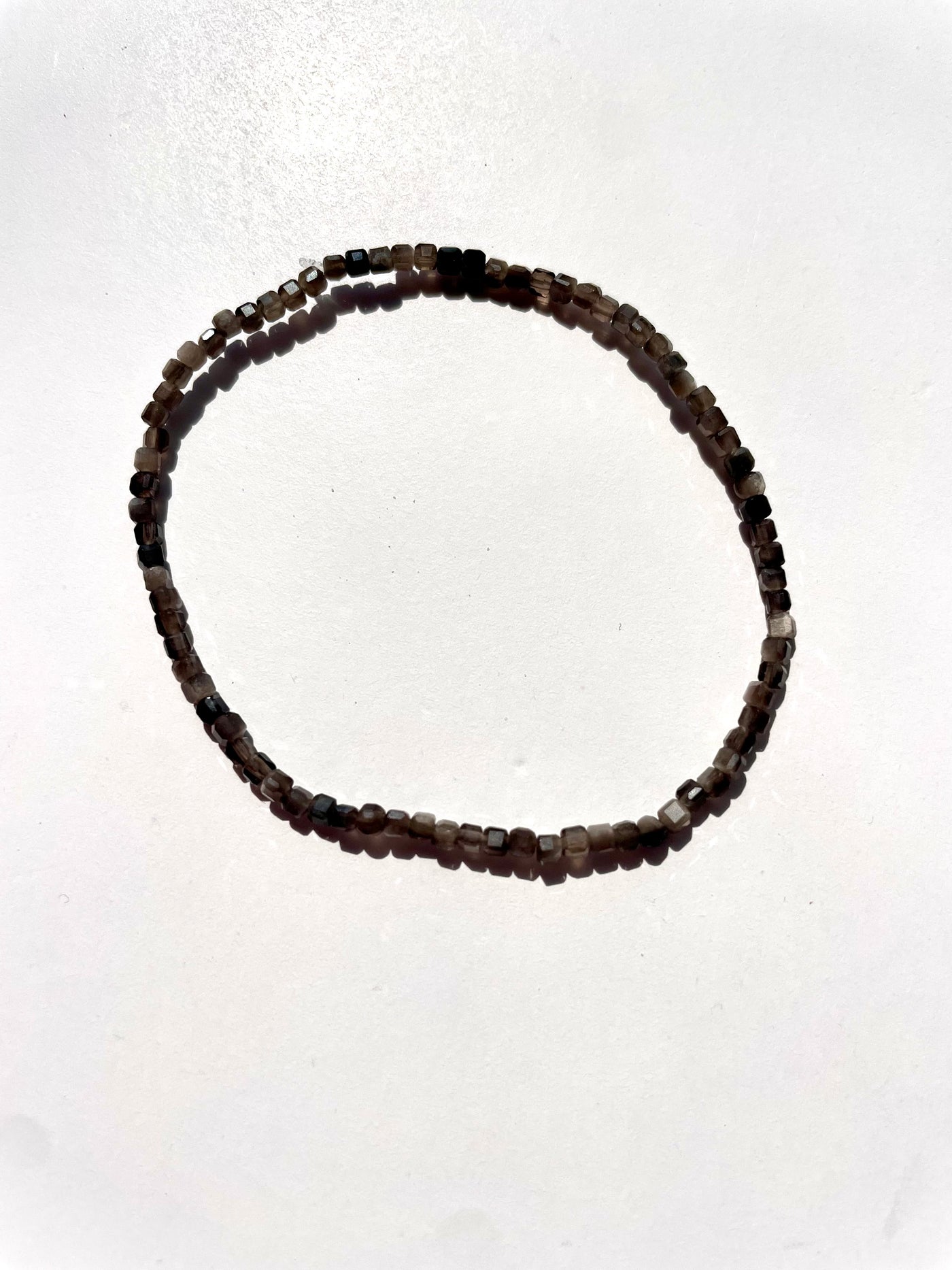 Faceted Obsidian Bracelet