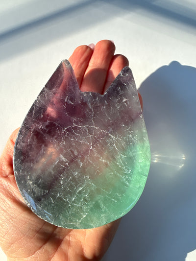 Fluorite Cat Bowl 3