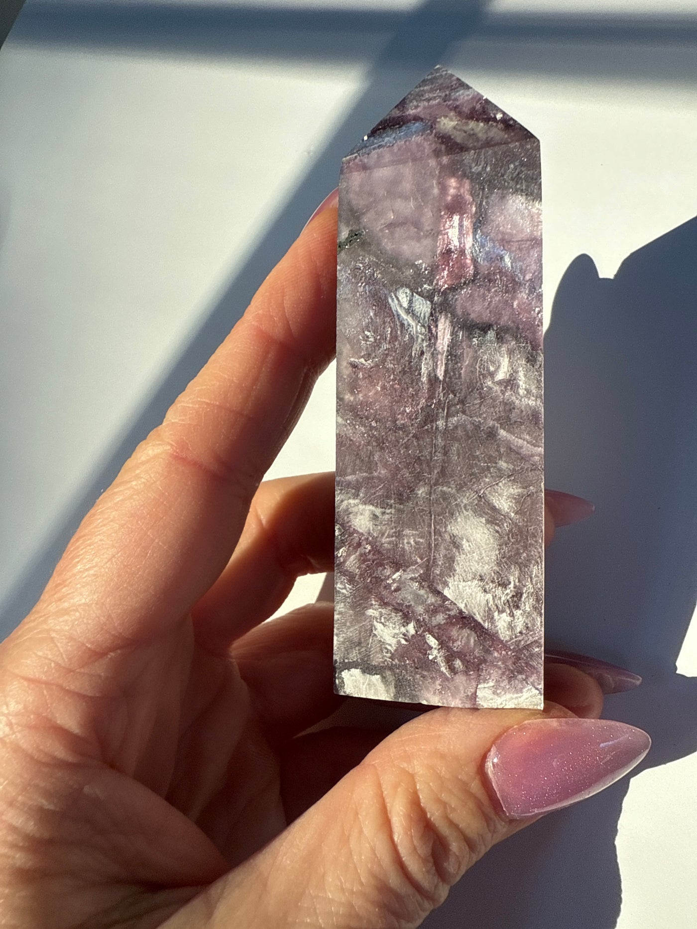 Rare Lepidolite Obelisk 30