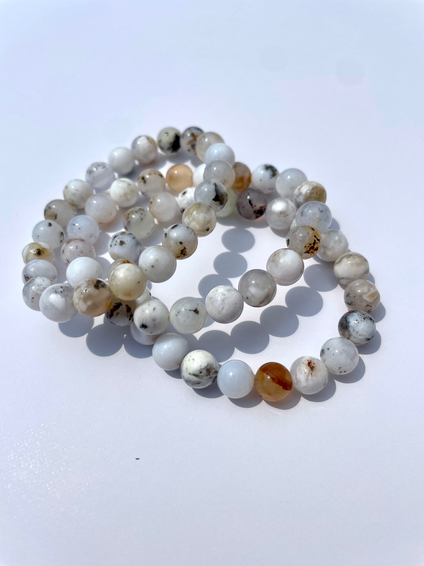 White Opal Bracelet 7.5mm