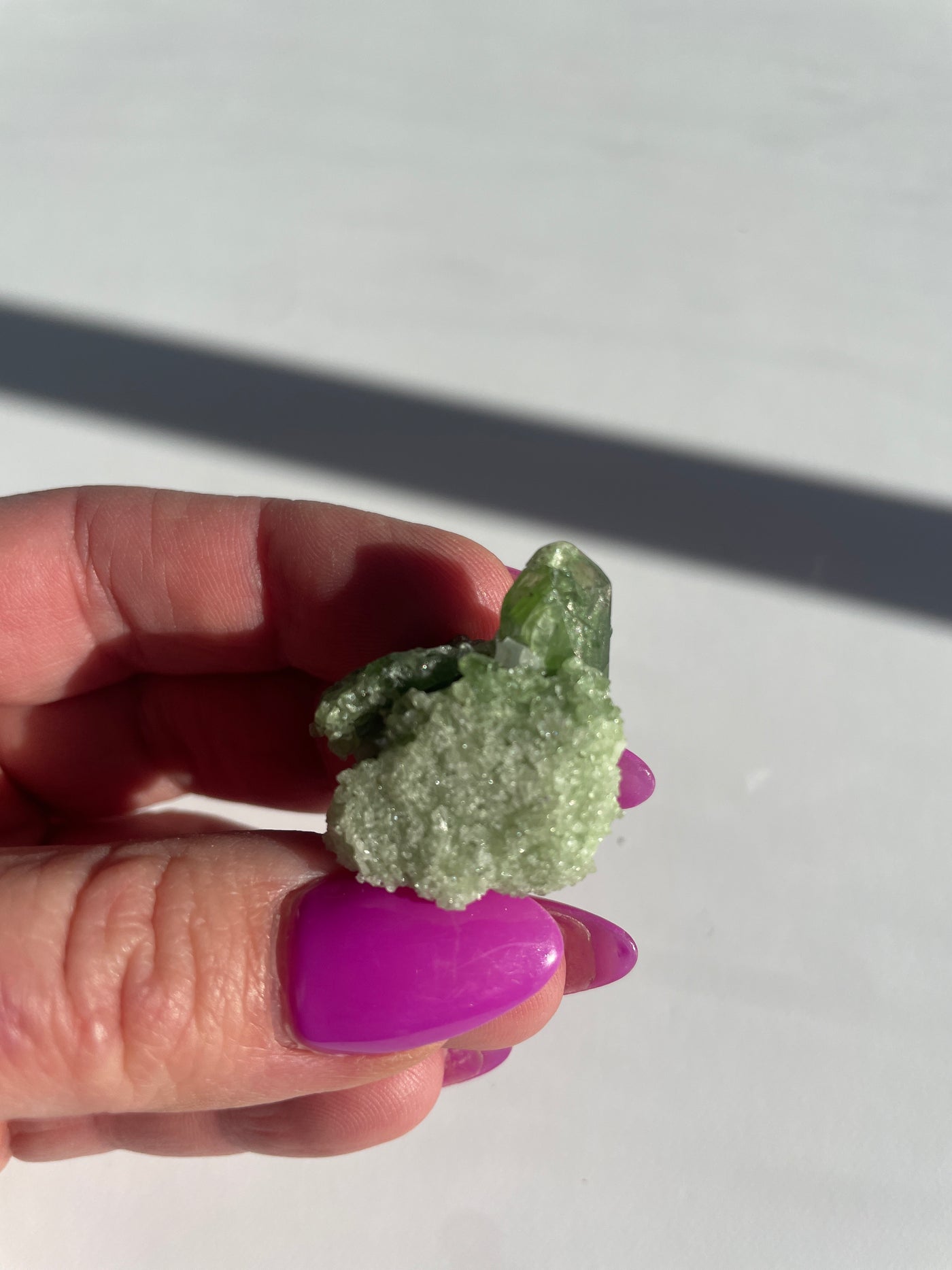 Chromium Diopside in Quartz Matrix 51