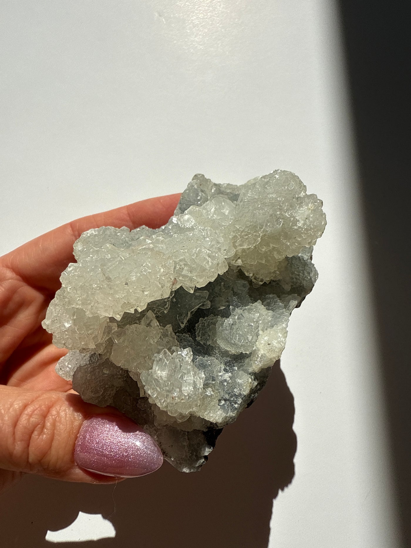 Zeolite Piece 80 - Apophyllite on Chalcedony