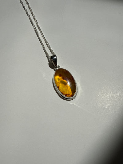 Oval Amber Necklace 2