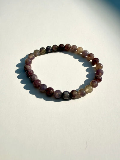 Tourmaline in Lepidolite Bracelet