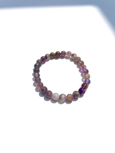 Chevron Amethyst Bracelet 6mm