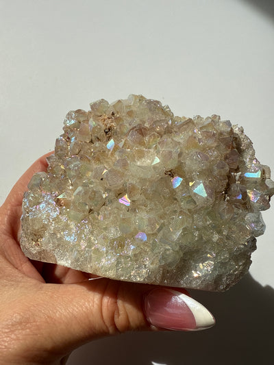 Golden Aura Quartz Cluster 7