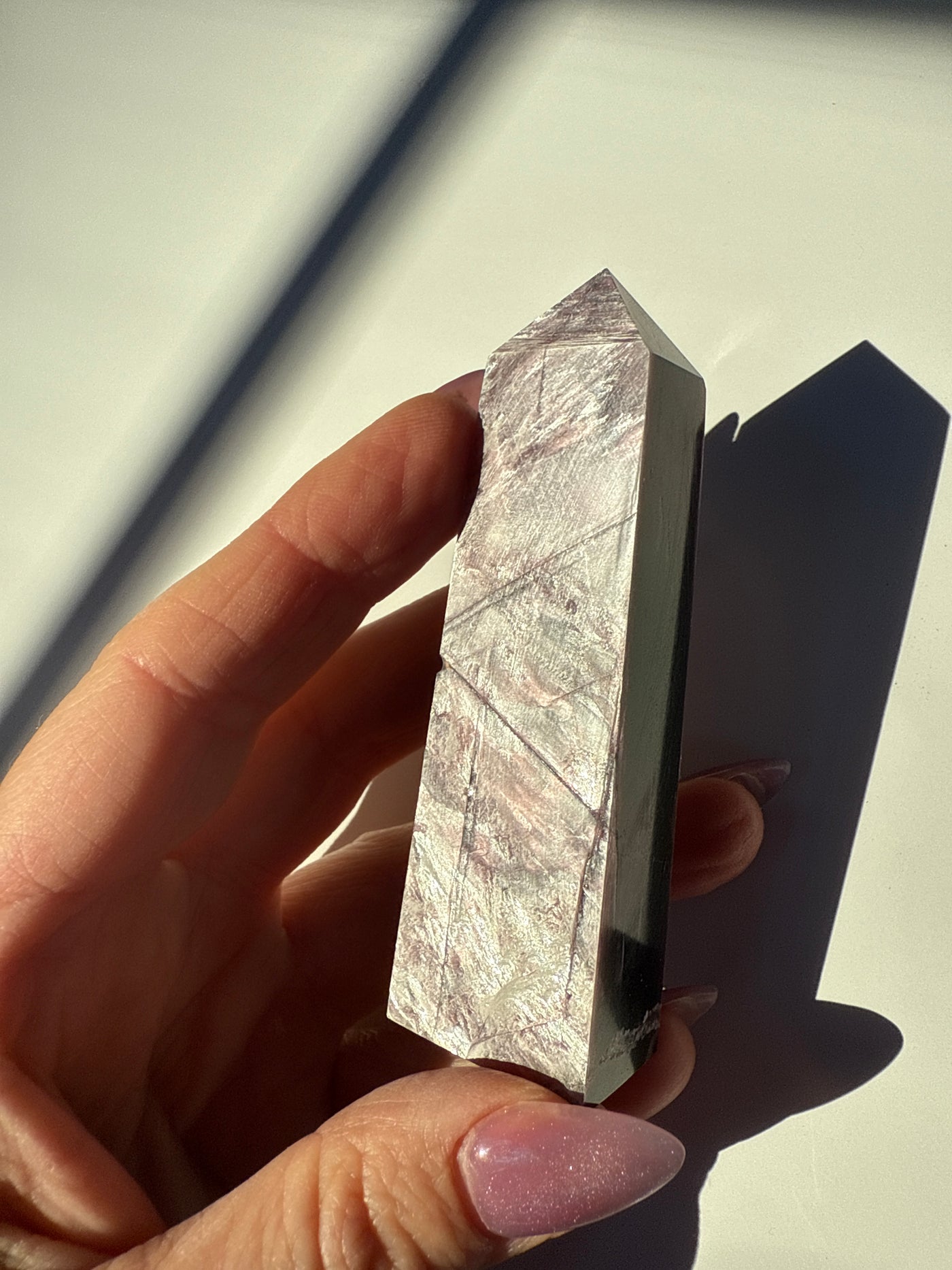 Rare Lepidolite Obelisk 28