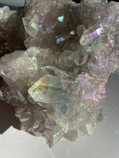 Harmonizing Angel Aura Quartz Statement Cluster 4