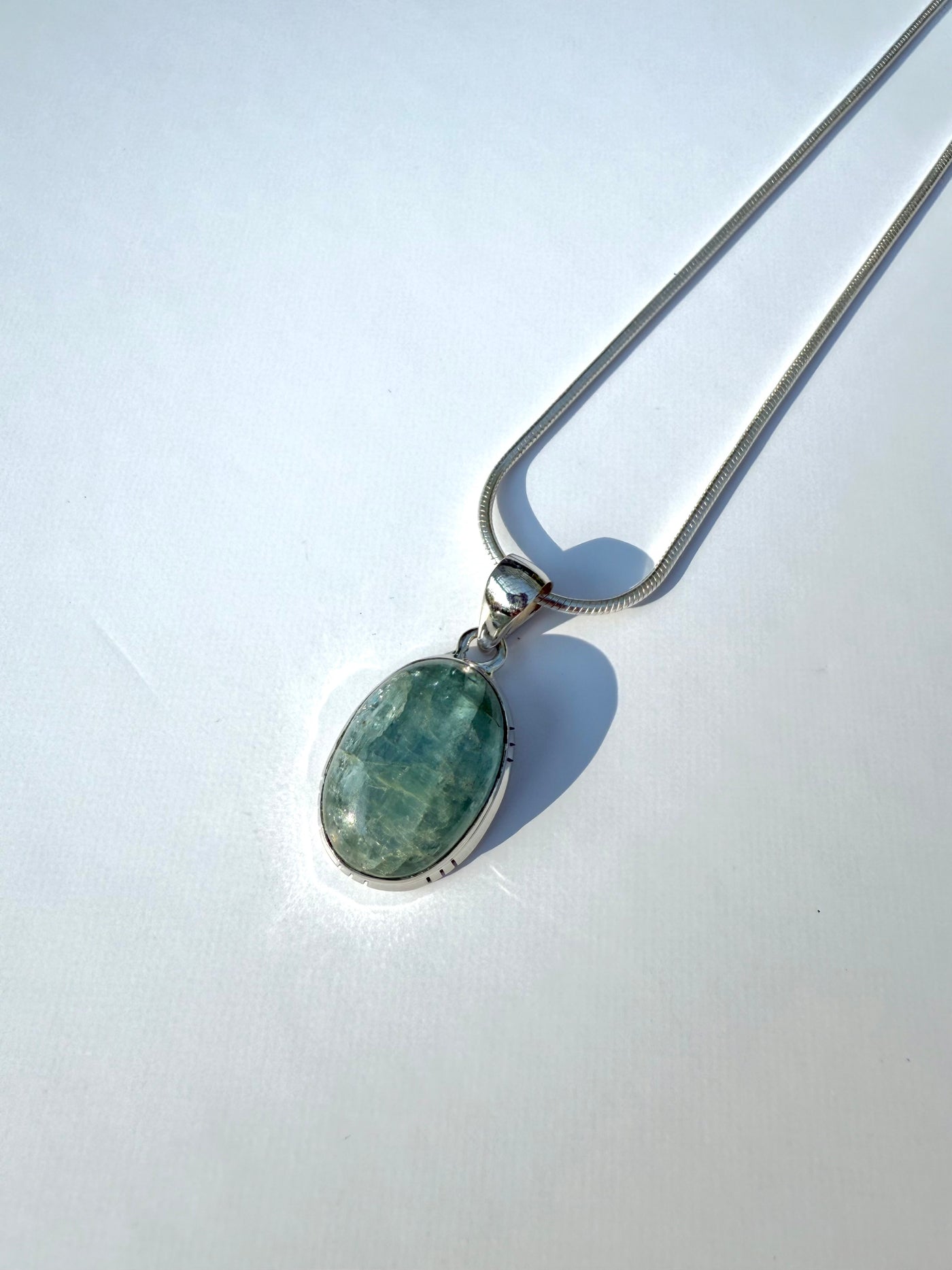 Genuine High Resonance Aquamarine Statement Necklace