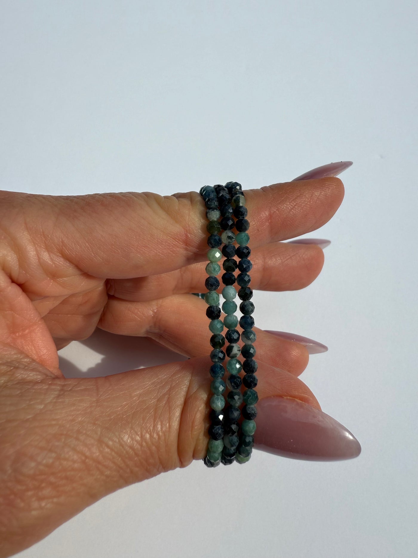 Faceted Blue Tourmaline Bracelet