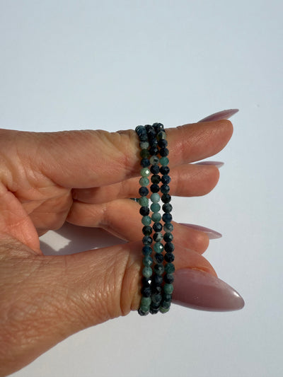 Faceted Blue Tourmaline Bracelet