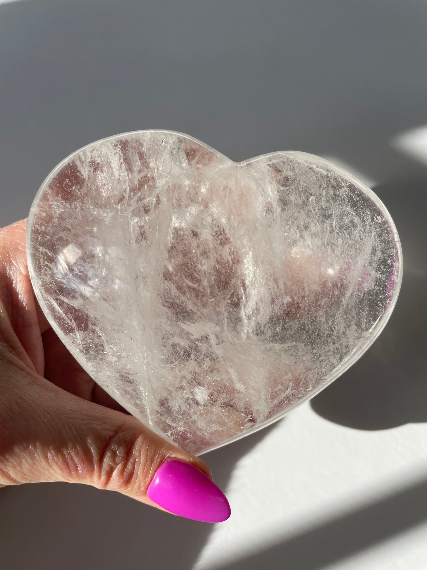 Clear Quartz Heart 2