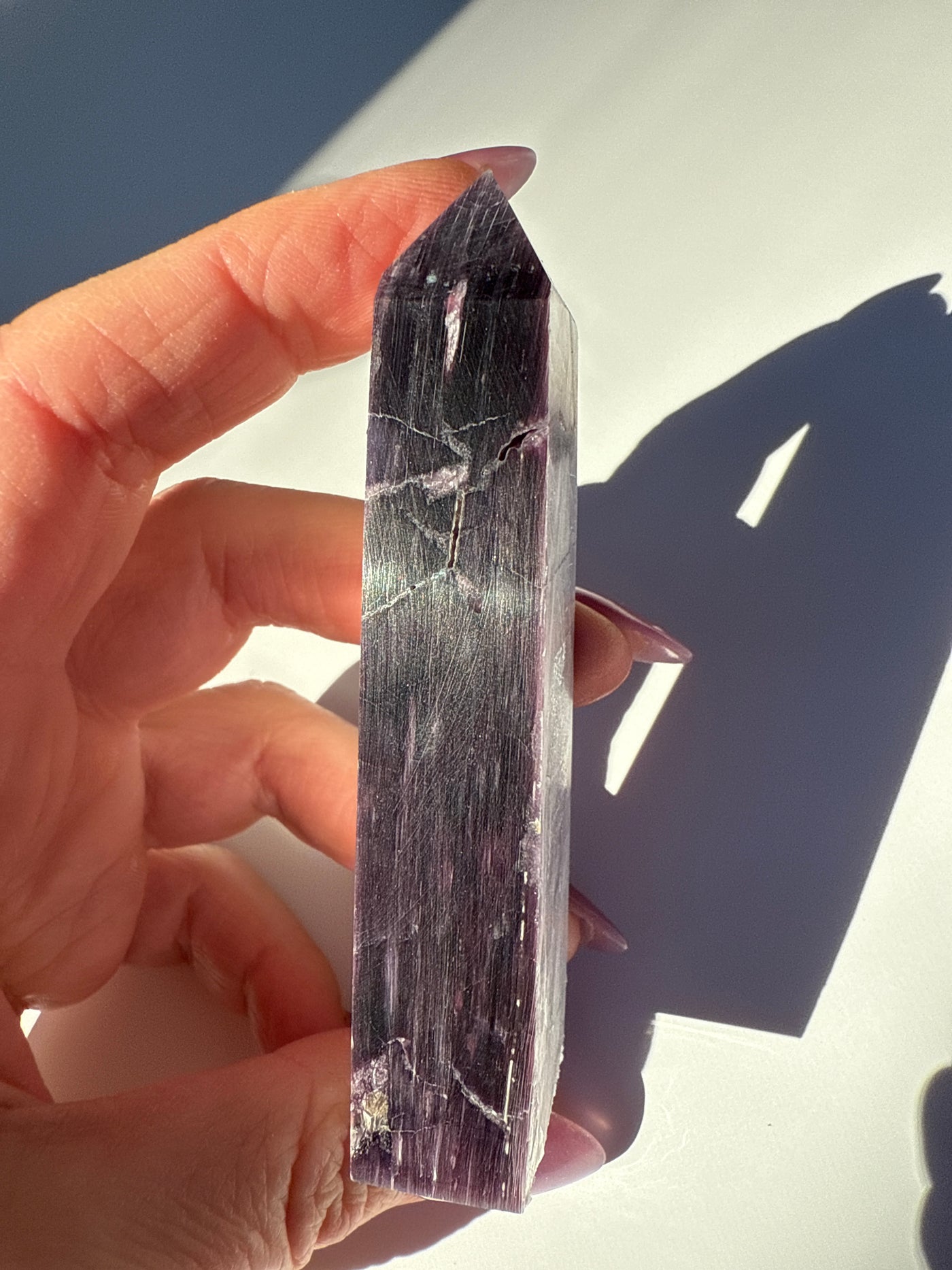 Rare Lepidolite Obelisk 21