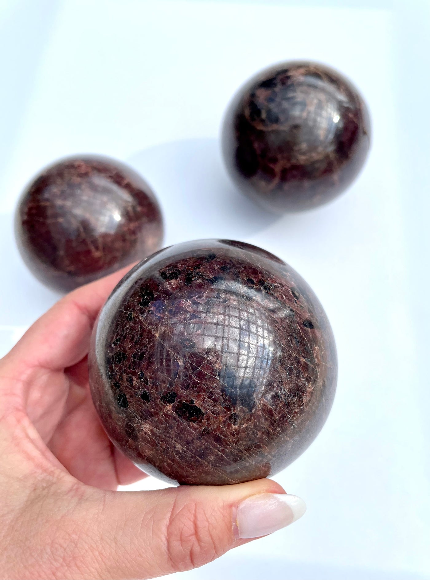 AAA Garnet Grounding Sphere - intuitively chosen
