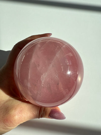 Madagascar Rose Quartz Sphere 7