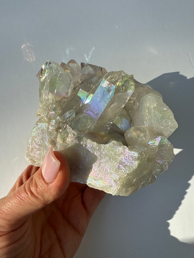 Harmonizing Angel Aura Quartz Cluster 14