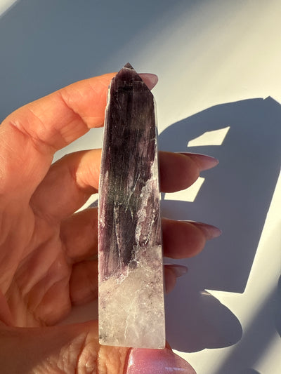 Rare Lepidolite Obelisk 22