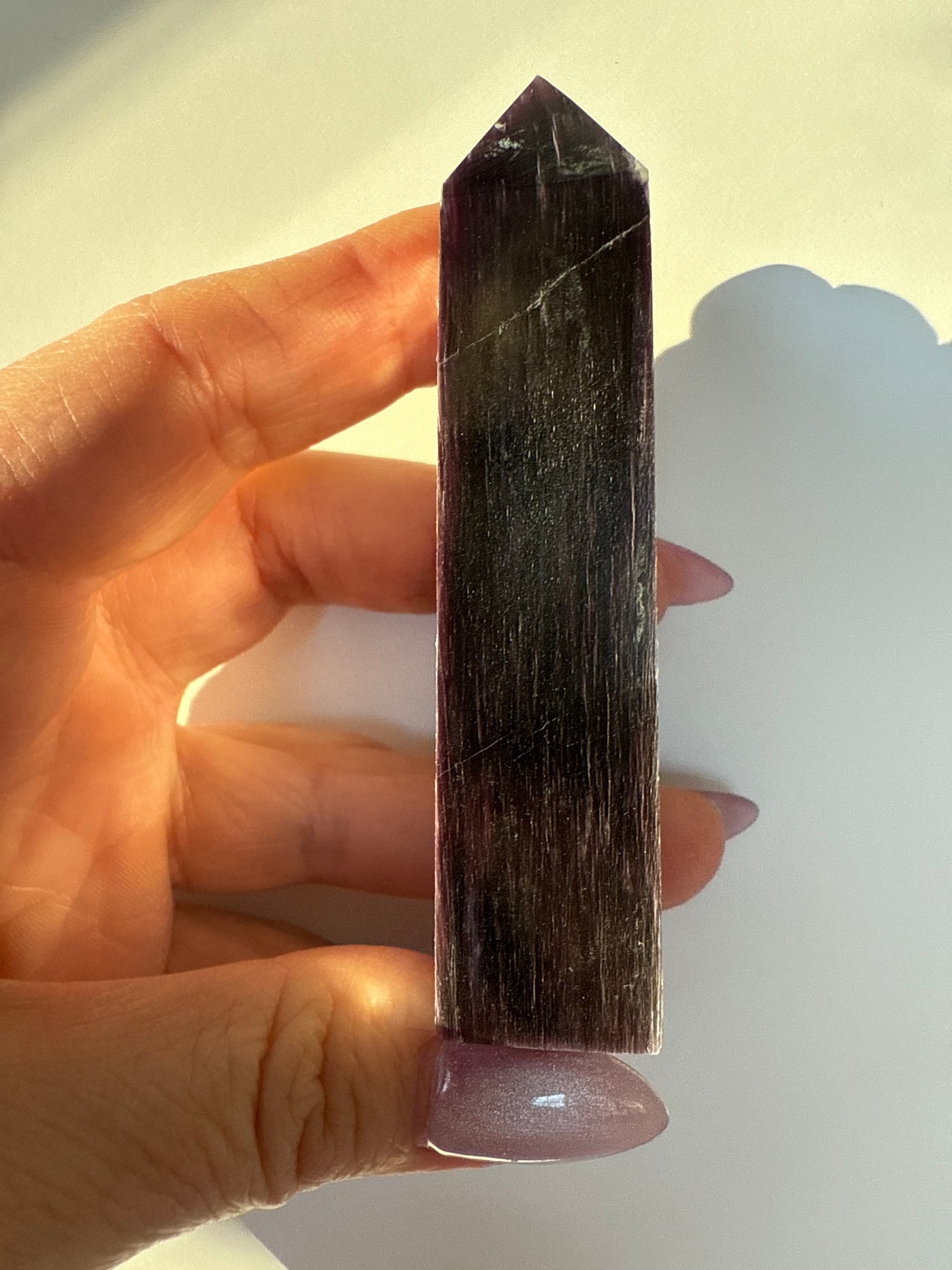 Rare Lepidolite Obelisk 7