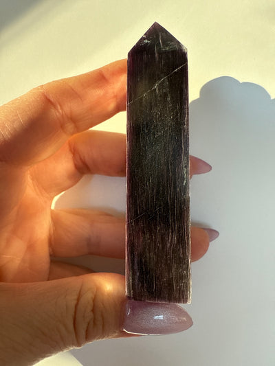 Rare Lepidolite Obelisk 7