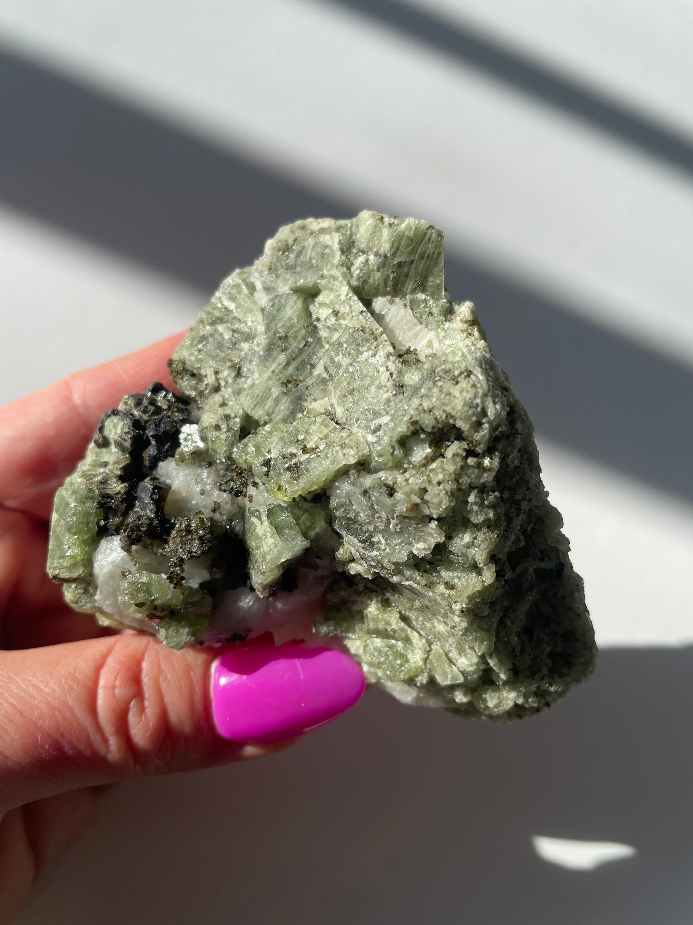 Chromium Diopside in Quartz Matrix 66