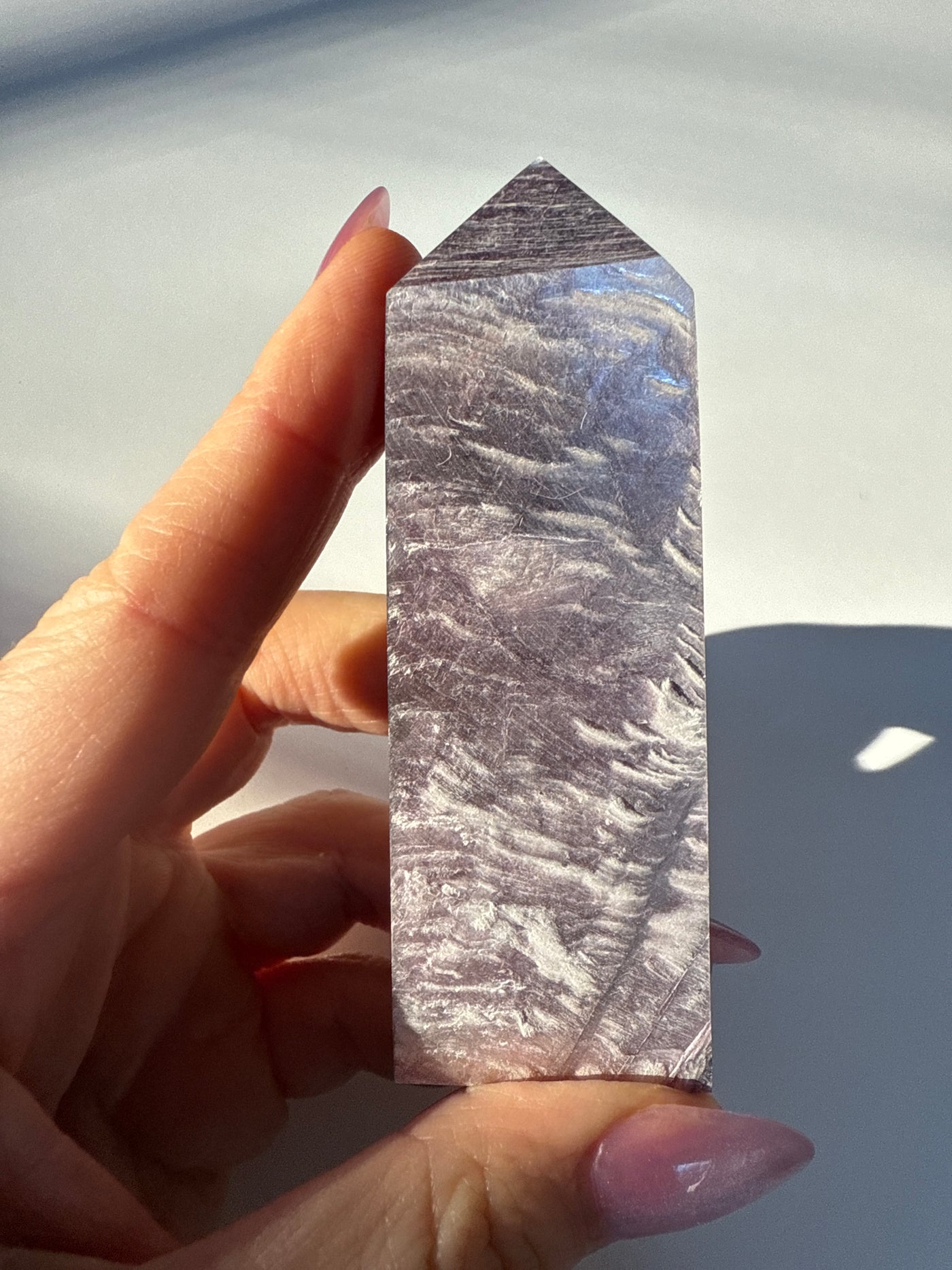 Rare Lepidolite Obelisk 3