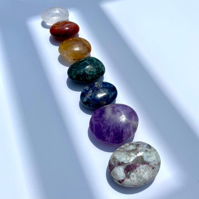 Palm Stone Chakra Set