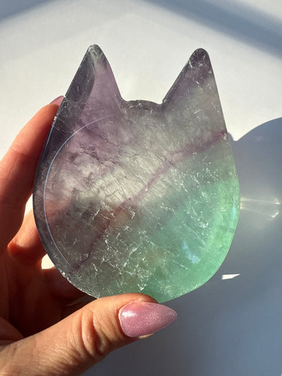 Fluorite Cat Bowl 3