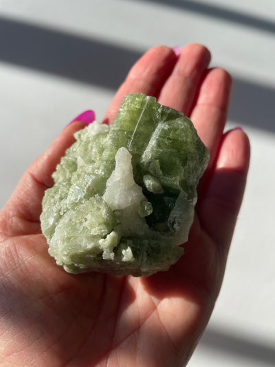 Chromium Diopside in Quartz Matrix 60