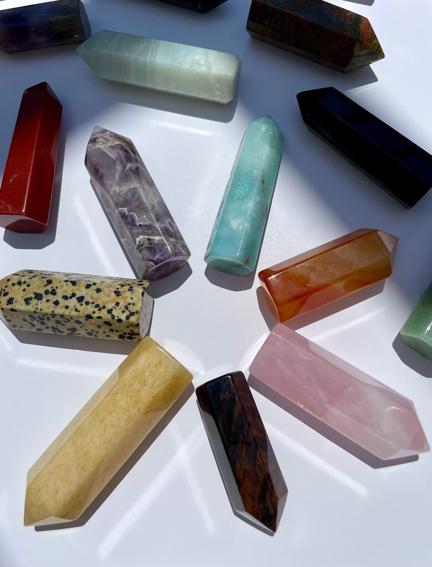 SEVEN Piece Obelisk Chakra Set